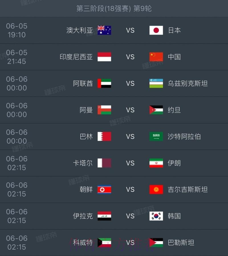 2026世界杯实时比分几点开始